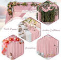 Dusty Rose Chiffon Sheer Backdrop Curtains, 10ftx10ft