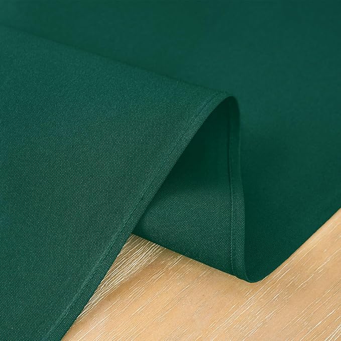 2 Pack Green Small Short Table Runner 12 x 24 Inch Solid Color Runners Coffee Table Dresser for Daily Party Home Decoration