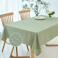 Square Tablecloth Texture Stain Resistant Waterproof Wrinkle – Linen
