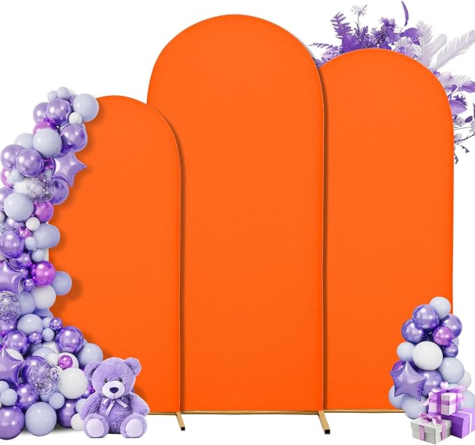 Wedding Arch Cover 4FT 5FT 6FT Arch Backdrop Cover Spandex Fitted Arch Cover for Round Top Chiara Backdrop Stand Covers for Wedding Birthday Party Baby Shower Banquet Ceremony Decoration