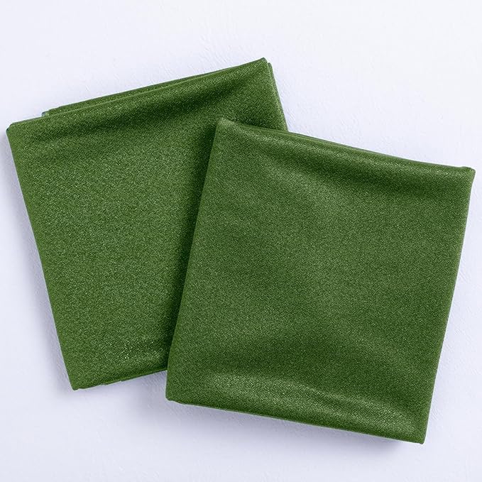 Outdoor Curtain Sheer Chiffon Arch Drape in Olive Green, 29 x 236 Inches