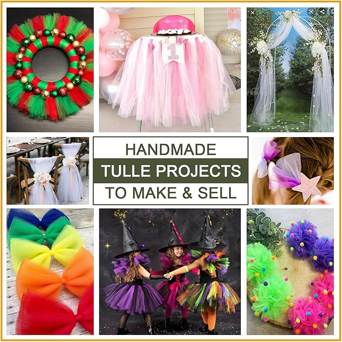 Lime Green Tulle Fabric Roll 6 Inch X 300 FT (100 Yards) Matte Tulle Ribbon Netting Mesh Spool for DIY Tutu Skirt Wedding Bow Gift Wrapping Baby Shower Christmas Party Halloween Decorations