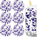 50 PCS Artificial Floating Beads for Centerpieces Vases, Dark Purple 8+3mm String Beads for Wedding Party Faux Pearl String for Decorating, String Pearls for Crafts Vase Filler