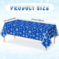 Christmas Snowflake Plastic Party Tablecloth, 3 Pieces
