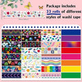 33 Rolls Holiday Plaid Washi Tape