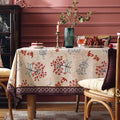 Patdrea Designer Small Rectangular Table Cloth – Linen, French Vintage