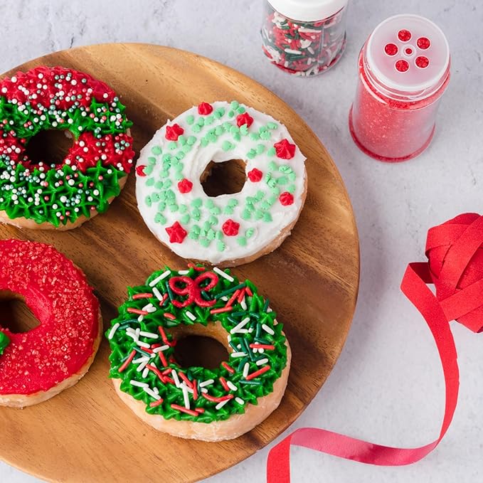 Sprinkles 6-Cell Christmas Variety Pack, 10.9 oz Resealable Organizer