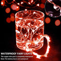 Fairy Lights 7Ft 20 LED Twinkle String Lights 3 Modes, 12 Pack – Red