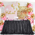 Sparkly Sequin Tablecloth, Black Table Cloth 50x80 Inches Rectangle