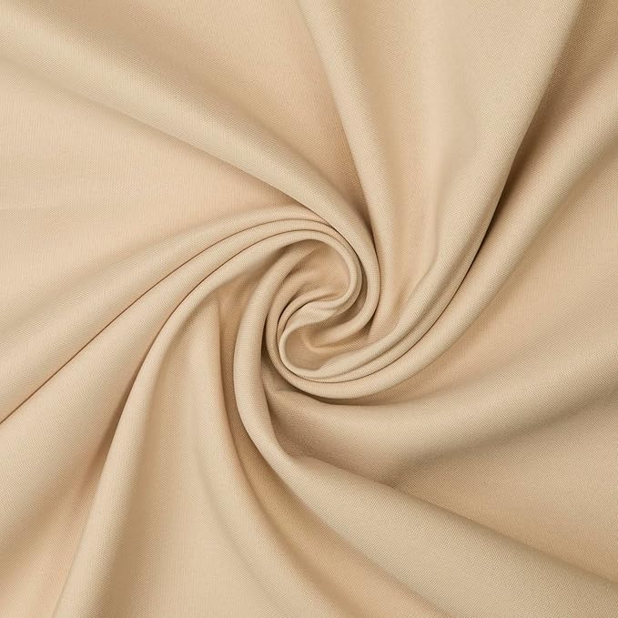 Gee Di Moda Rectangle Tablecloth - 70 x 120 Inch Beige Table Cloth for 6-Foot Rectangular Table - Heavy Duty Washable Polyester Fabric - Formal Dinners, Casual Get-Togethers, Professional Events