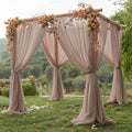 Taupe Backdrop Curtain Drapes, 10ft X 10ft