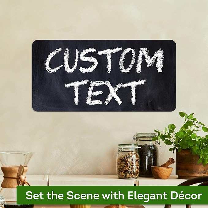 Custom Sign, Custom Street Sign, 11 Font Colors, 13 Font Styles, 4 Hole Options, 22 Sizes, 9x18 Inches, Rust Free DiBound, Fade Resistant, Made in USA by My Sign Center (Chalkboard Black)