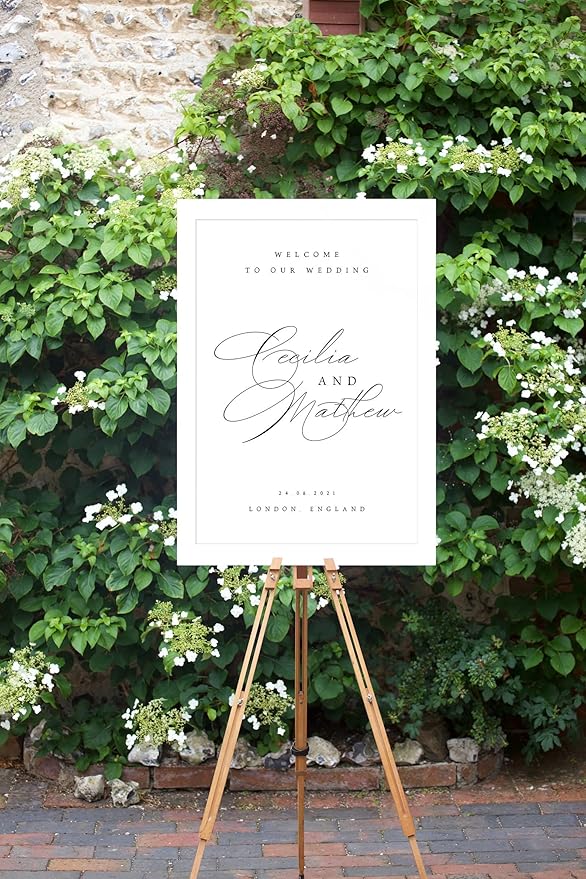 Welcome Wedding Sign Personalized, Personalized Wedding Welcome Sign Decorations Decor
