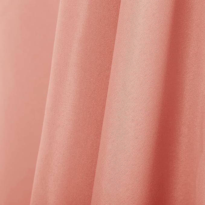 Ascoza 2pack 90x156 Inch Dusty Pink Rectangular Tablecloth 6 Feet Table Cloth in Polyester Fabric for Wedding/Banquet/Restaurant/Parties