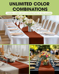 Terracotta Plastic Table Runners, 10 Pack