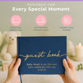 Guestbook for Parties with 110 Lined Pages and Vegan Leather Cover