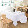 Textured Fabric Tablecloths Rectangular, 52x70 Inches