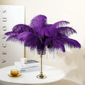 Large Ostrich Feathers – Purple, 10pcs 16-18 Inch Natural Feathers