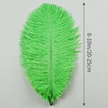 Ostrich Feathers Natural Bulk 8-10Inch 20cm-25cm, 12pcs – Green
