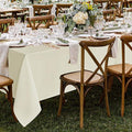 Table Cloth Rectangle Table: Stain and Wrinkle Resistant, 8 Pack
