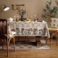 Patdrea Designer French Tablecloth for Rectangle Table – Linen, Fall