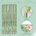 Foil Fringe Backdrop, 3 Pack, Light Green Shiny Tinsel Curtains