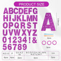 A-Z Glitter DIY Letter Banner Kit Make Your Own, 116 PCS – Purple