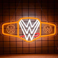 Wrestling Neon Sign for Wall Decor, Dimmable LED Boxing Belt Championship Neon Signs Light for Bedroom Dormitory Man Cave Beer Bar Boxing Club Gym Game Room, Gifts for Boys