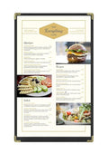 Goodsmart Restaurant Menu Covers, 25 Pack Black 2-View