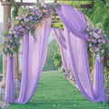 Wedding Arch Draping Fabric Purple Sheer Wedding Arch Drapes – Lavender