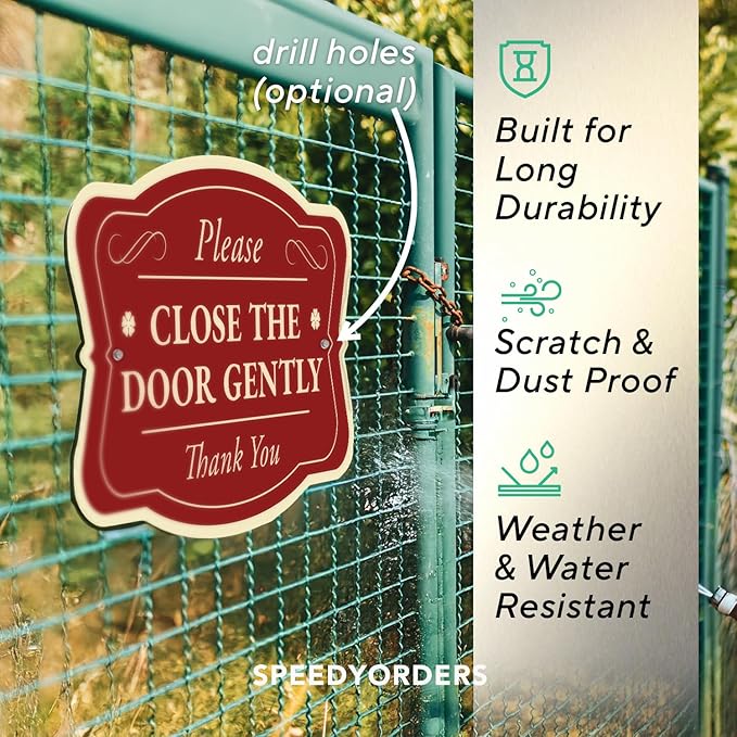 Custom Decorative Outdoor Metal Sign - Personalized Aluminum Driveway Sign, Waterproof, Made in USA - Design 3 Red Brick 30x24 In