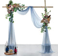 Sheer Chiffon Fabric Panels in Dusty Blue, 4 Pack, 30 x 20 Ft