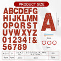 A-Z Glitter DIY Letter Banner Kit Make Your Own, 116 PCS – Red