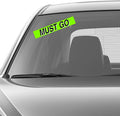 Ez-line Vinyl Windshield Stickers 3 Dozen Chartreuse Slogan, 15 Inch