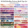 48 Rolls Washi Tape Set, Decorative Masking Tape Colored Marbling