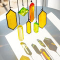 Crystal Sun Catchers for Windows Hanging, 7pcs, Stained Glass