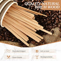 Drink Stirrers: 3000 Count Birch Wood Sticks, 7.5 Inch Disposable