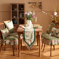 Patdrea Designer Floral Table Runner – Green, French Elegant Vibrant