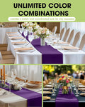 Plastic Table Runners – Purple, 10 Pack