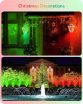 PAR38 Red and Green LED Flood Bulbs, 18W Dimmable, IP65 Outdoor 2-Pack