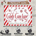 Christmas Candy Cane Lane Metal Tin Sign Traditional Christmas Sweets
