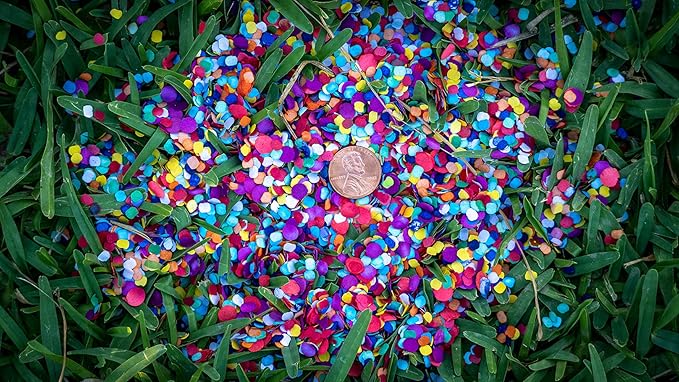 Confetti in Multicolor Recycled Paper, 425 g Jumbo Bag