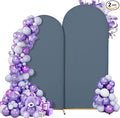 Wedding Arch Cover Spandex Arch Backdrop Cover 7.2FT,6FT Set of 2 Arch Stand Cover Arch Covers Stretchy Backdrop for Wedding Birthday Party Decoration Baby Shower Banquet (Blue)