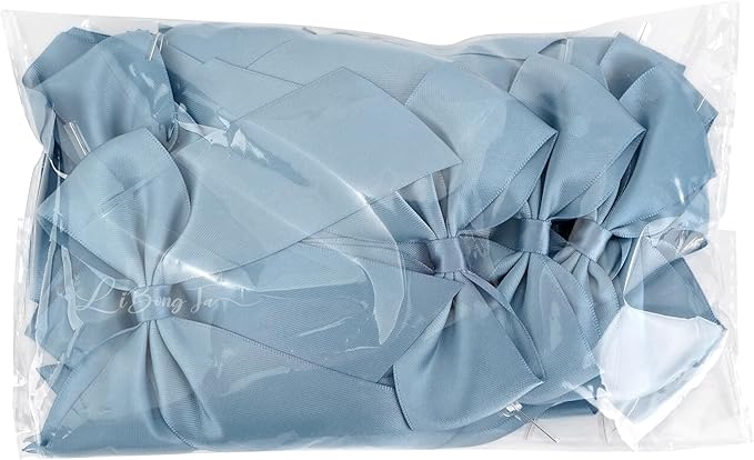 Gift Wrap Bows, 24 Pack 5 Inch Satin Polyester Bows with Twist Ties