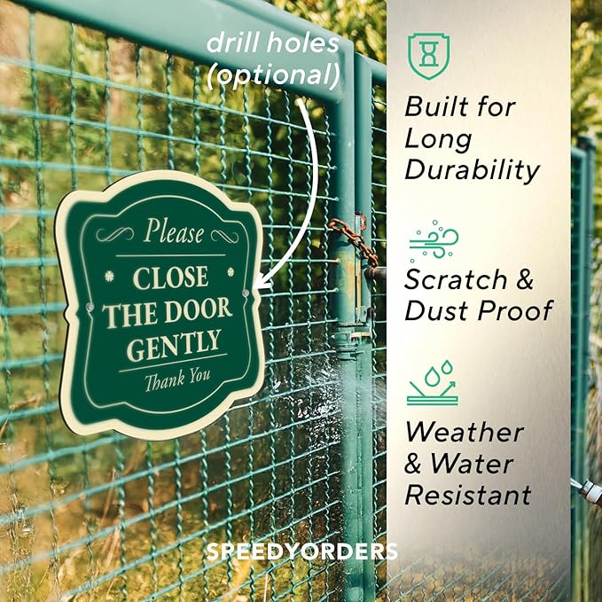 Custom Decorative Outdoor Metal Sign - Personalized Aluminum Driveway Sign, Waterproof, Made In USA - Design 3 Forest Green 18x18 In
