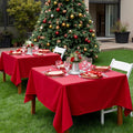 Christmas Square Tablecloths, 70x70 Inch – Red