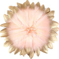 Dipped & Pink Goose Feathers for Crafts – Gold, 6-8 Inch 60 Pcs Natural