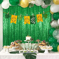 Sequin Photography Backdrop Curtain for Party, 8FT X 10FT – Green