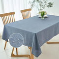 Square Tablecloth Water Resistance Antiwrinkle Spillproof Stain – Linen