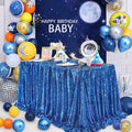 Sequin Tablecloth for Party: Sparkly Tablecloth – Royal Blue
